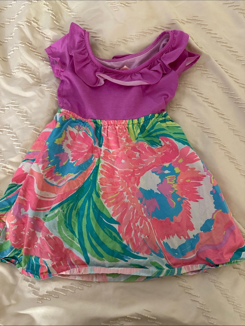Lilly Pulitzer Purple and Floral Print Sundress - Picture 4 of 7